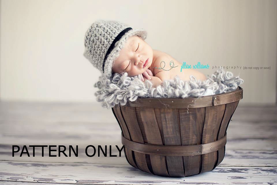 CROCHET PATTERN PDF- snazzy fedora