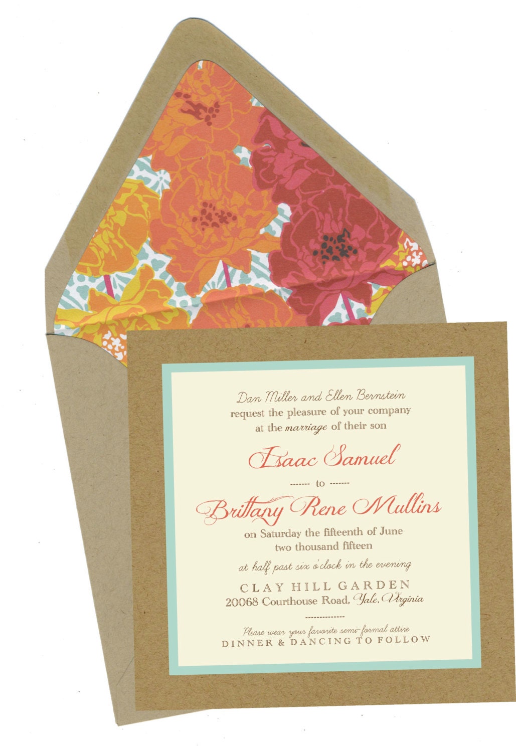 Brittany & Isaac Wedding Invitation Set