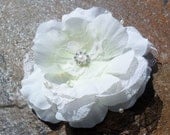 Sofia bridal hair accessory, fascinator, bridal hairpiece, hair flower, silk hairpiece, lace hairpiece