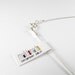 Sterling Silver Pendant - Primary Colors Triangles - OOAK - Blue Yellow Red White