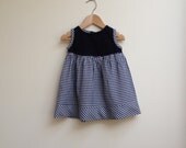 marjory daw blue gingham dress : size 2