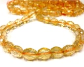 15 pcs. of Natural Citrine Oval Faceted Beads 11x14 mm (mj80)