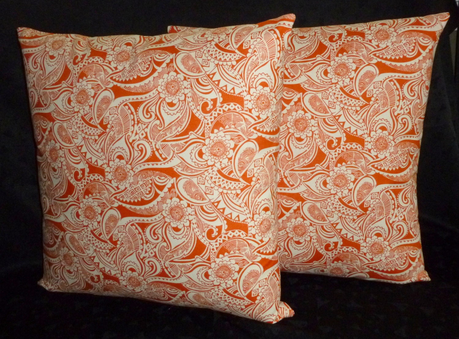 New Set of Two Handmade18"x18" Pillow Covers in a Beautiful Alexander Henry Designer Fabric