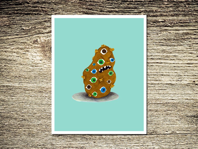 Potato Monster Print