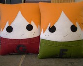 Fred and George Weasley, Decorative Pillow, Harry Potter inspired pillow