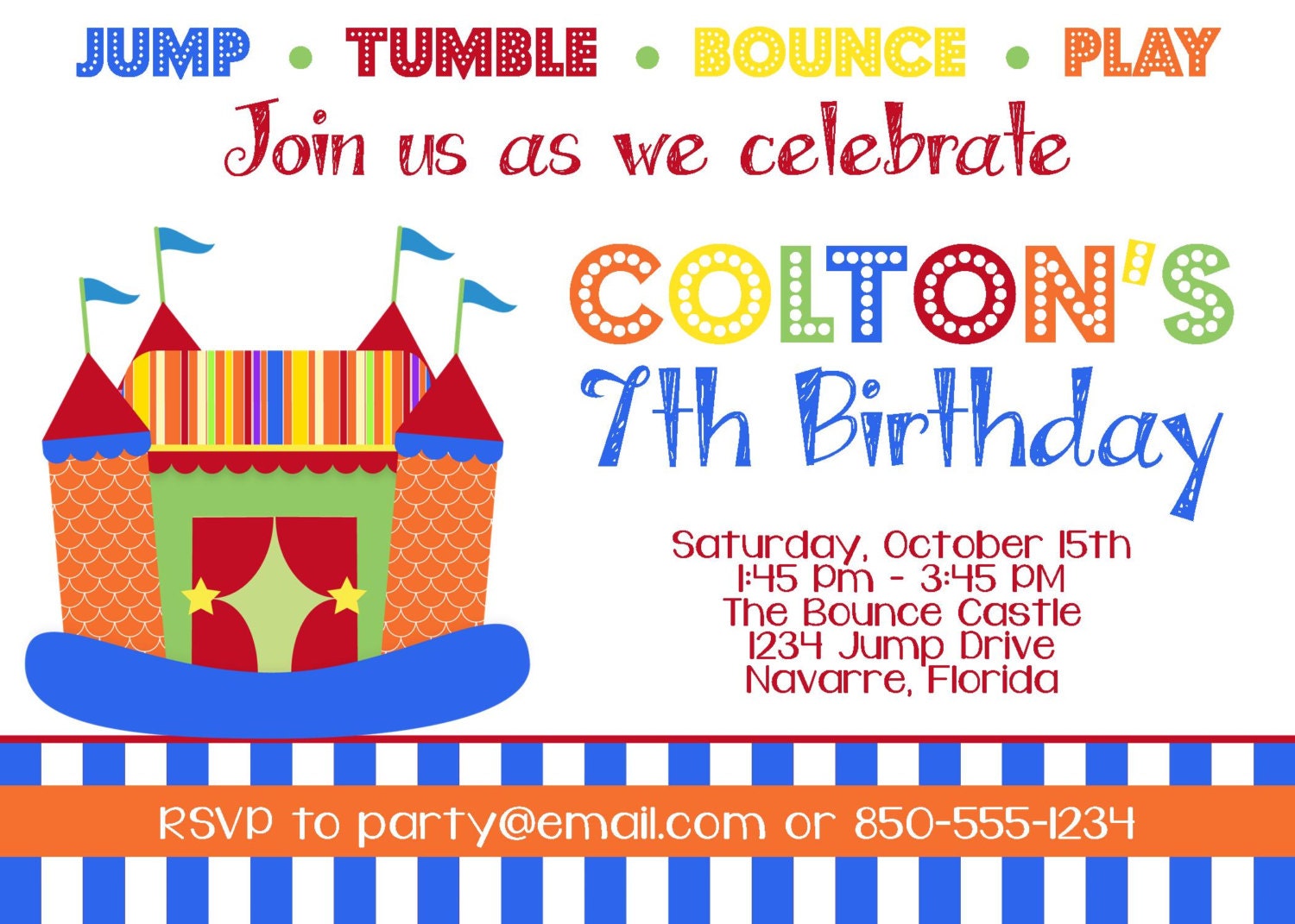 Bounce House Birthday Party - PRINTABLE Il_170x135