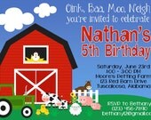 Farm Animals Birthday Party 5x7 Invitation - PRINTABLE Il_170x135