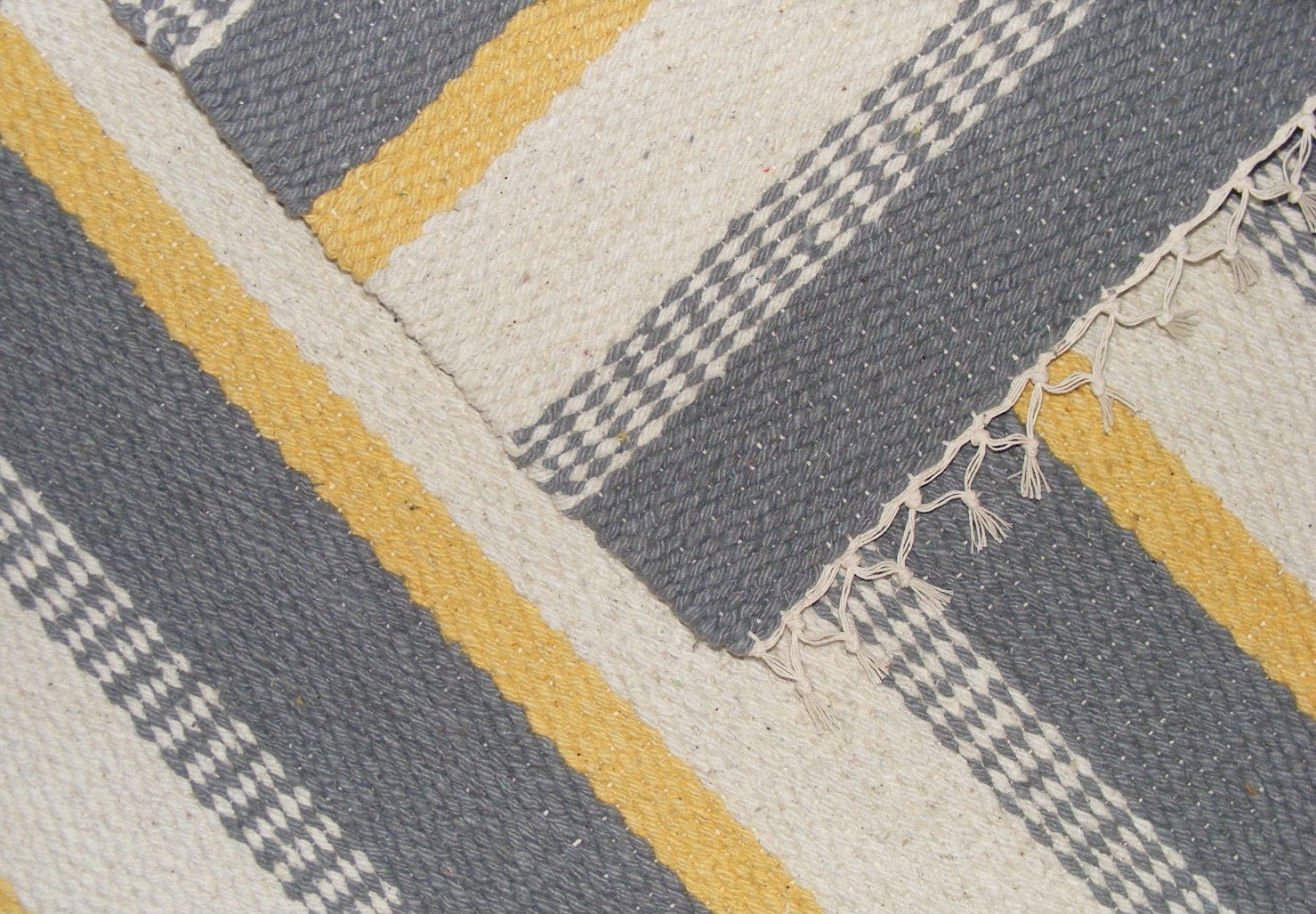 Hand Woven Rug Runner - 24.5" x 52"