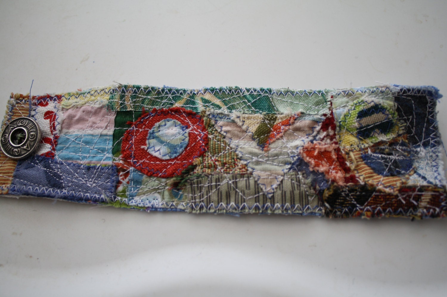 Bracelet Wrist Cuff, eco friendly - upcycled