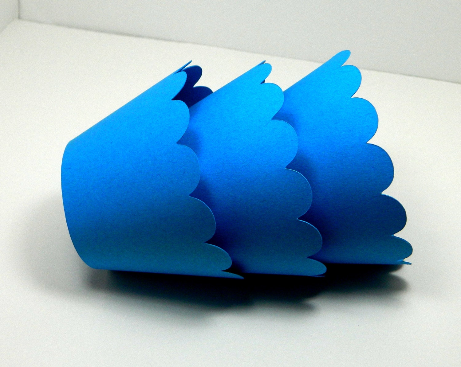 Blue Cupcake Wrappers - Cupcake Wrapper - Cupcake Wrap Electric Blue Party Decor Snack Wrappers