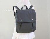 New Gray Rucksack / Backpack / Diaper bag / Canvas / School bag / Travel bag / Carry on / Men / Zipper Pockets / Fathers Day - Zac