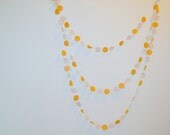Mustard Yellow and Oatmeal Felt Garland