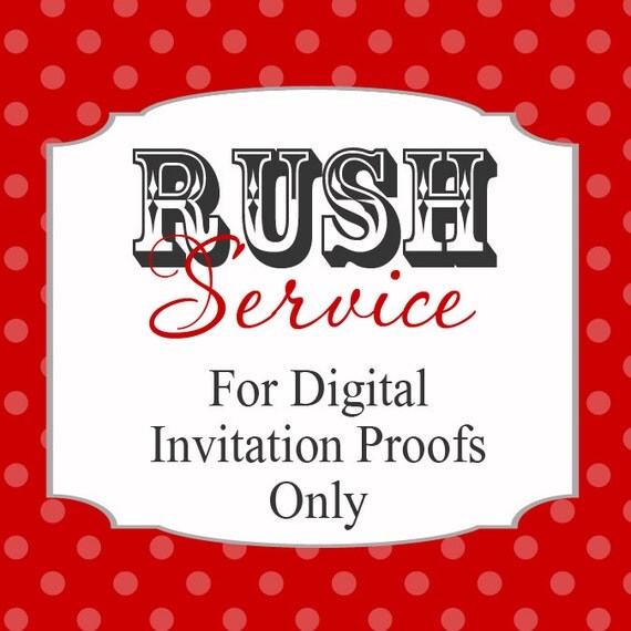 Rush my Digital Invitation Proof (Not for Printed Invitation) Il_570xn