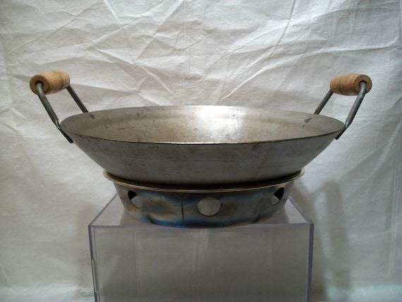 Vintage Wok Authentic Wok Made In Hong Kong Large By Ginicrafts