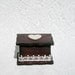 Summer Wedding ring Box Rustic Cherry-Black color