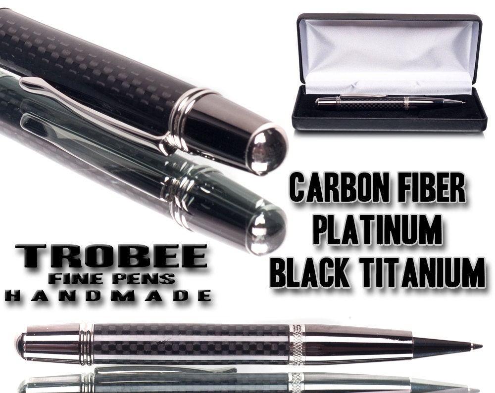Father's day gifts : Why are Trobee Pens different   Carbon fiber, platinum, black titanium