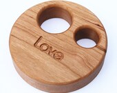 Personalized Manzanita Rattle, wood rattle, personalized baby toy