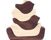 Bird Stacking Toy, Manzanita Kids Wood Stacker