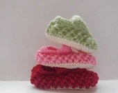 Lacy Baby Mary Jane Style shoes with Buttons Shabby Chic Fashion Baby Shoes