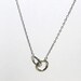 Small entwined Rings Necklace - S2296 -1