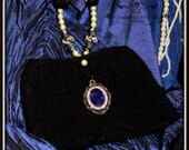 Wedding Bridal Bridesmaid  Clutch Purse Brooch Beads Felted by EllenLee