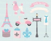 40% OFF SALE -Paris clip art images, Eiffel tower clip art, royalty free clip art- Instant Download Il_170x135