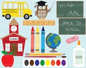 40% OFF SALE -Back to School clip art, school clip art images, royalty free- Instant Download Il_170x135