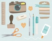 40% OFF SALE -Scrapbook clip art, scrapbook clipart, camera clip art images for commercial use- Instant Download Il_170x135