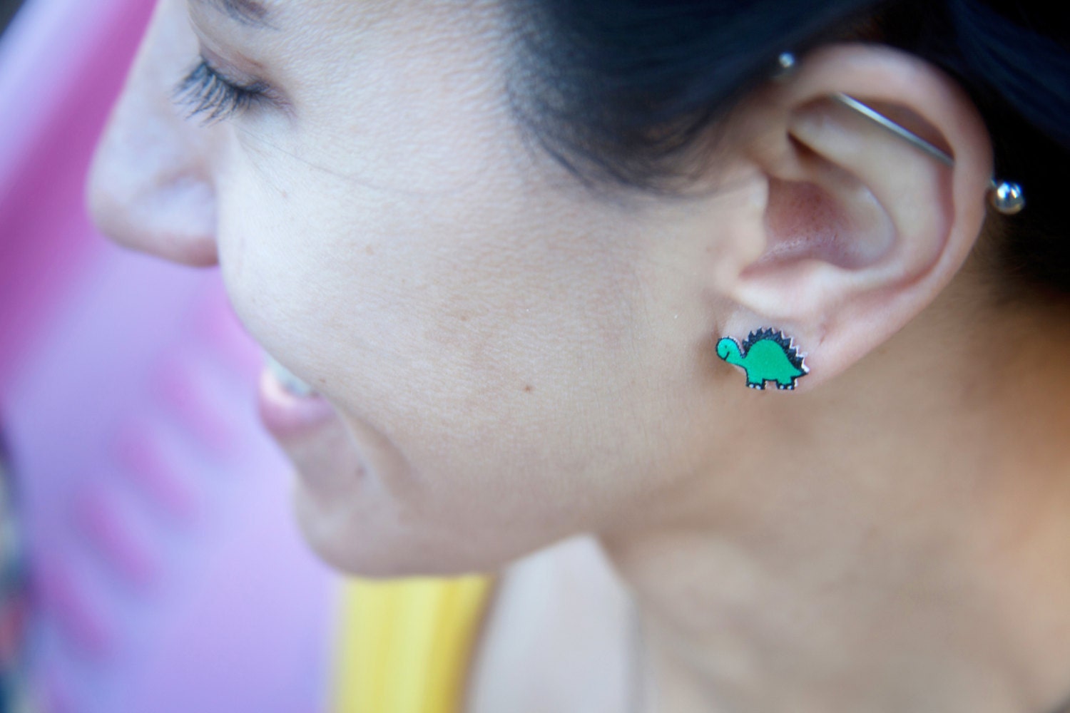 Tiny Dino Earrings
