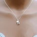 Stamped Initial Necklace, Birthstone Necklace, Mothers Necklace, Custom Necklace, Bridesmaid Gifts, Sterling Silver