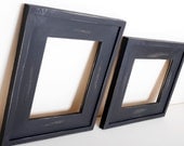 2) 8x10 chunky shabby chic distressed picture frames - flat black or choose your colors - distressed rustic home decor nursery decor