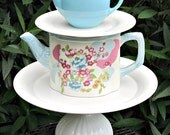 Garden Totem / Centerpiece / Dessert Stand / Bird Feeder - As Featured In Flea Market Gardens Magazine