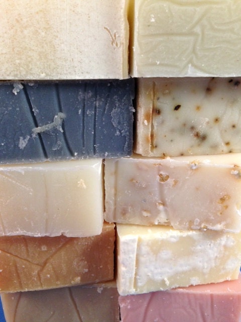 ANY 12 FREE SHIPPING w/a item (12 Soaps of your choice) Natural Soap, Handmade Soap, Soap Saver Value Pack