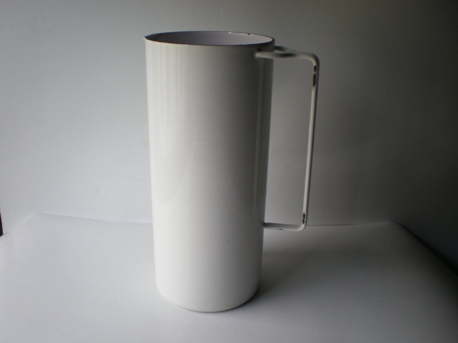 Dansk French White Enamel Large Pitcher