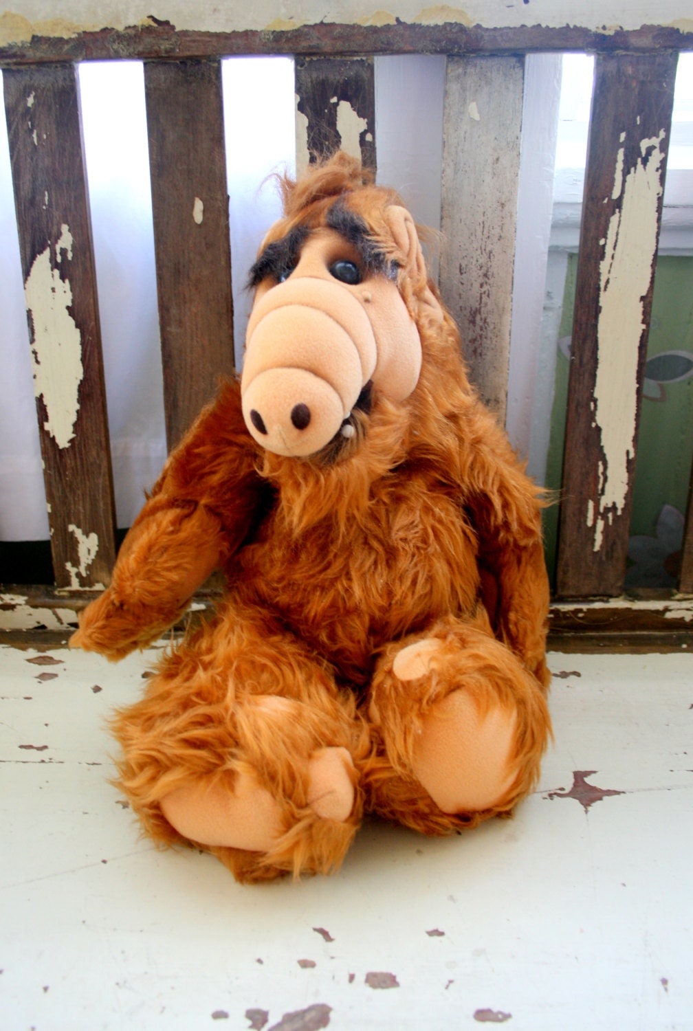 1986 ALF DOLL.....kitsch. alien. 80s. television. toy. character. doll. kids. collectible. plush doll. 1980s. vintage alf doll