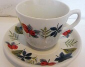 Sampson Bridgwater 1950s style cup and saucer