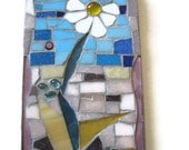 Daisy Wall Hanging Mosaic Flower Plaque Garden Home Decoration Glass Broken China