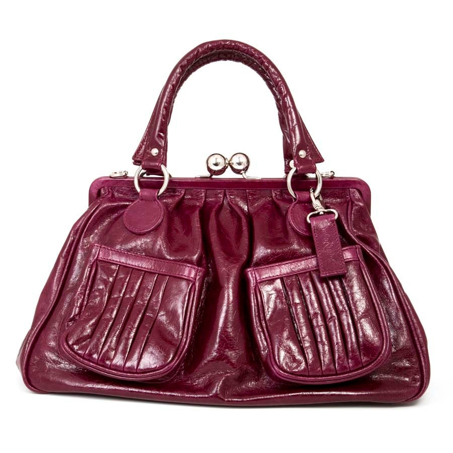 Bespoke Burgundy Leather Handbag