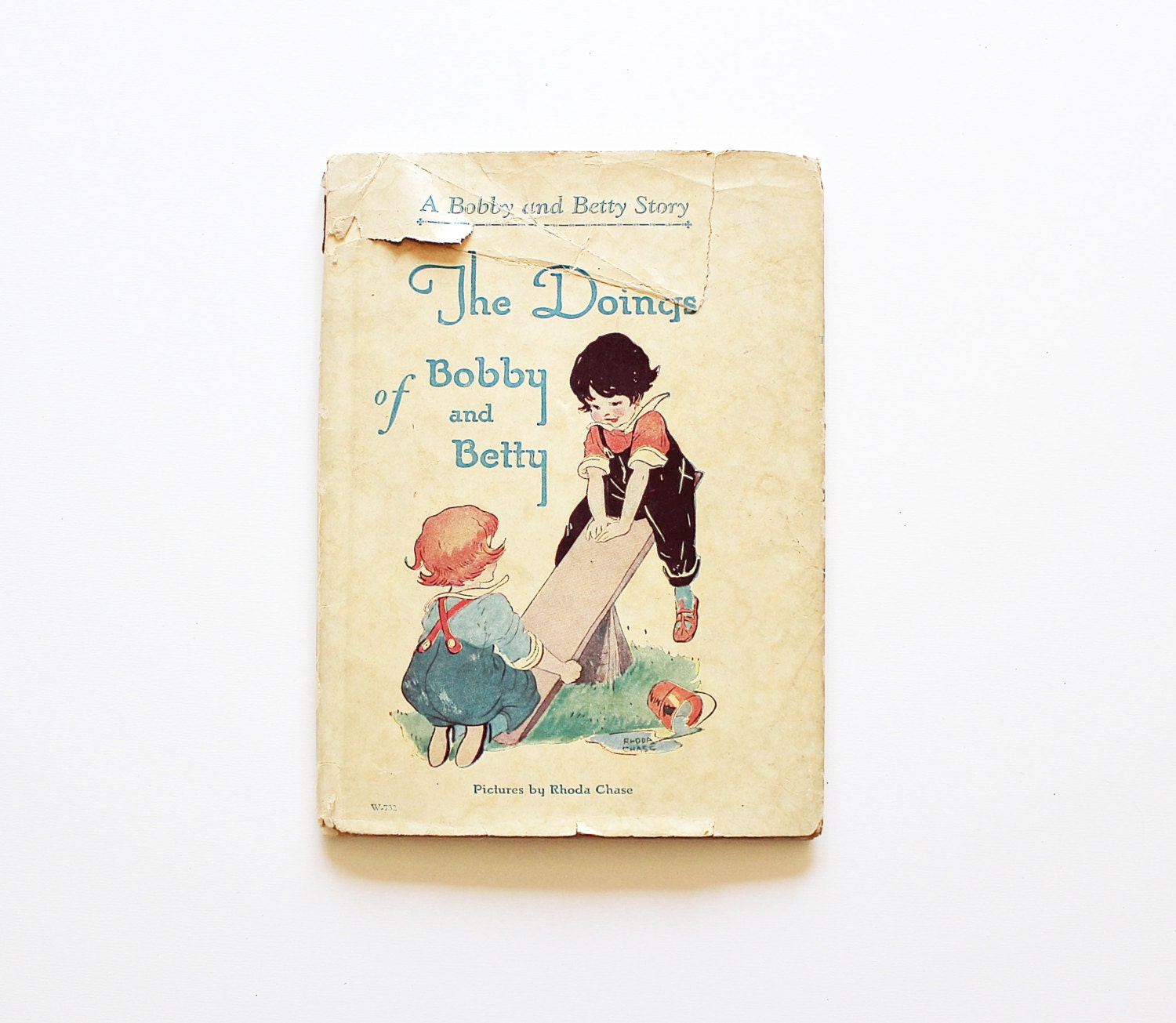 The Doings of Bobby and Betty - Vintage 1928 Children's Book - Antique - Kids - Pastel