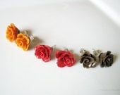 Autumn Floral Stud Earring Set