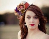 Jewel of the Nile  Mini Hat Fascinator, Indie, bridesmaids, photo prop, special occasion - Derby hat