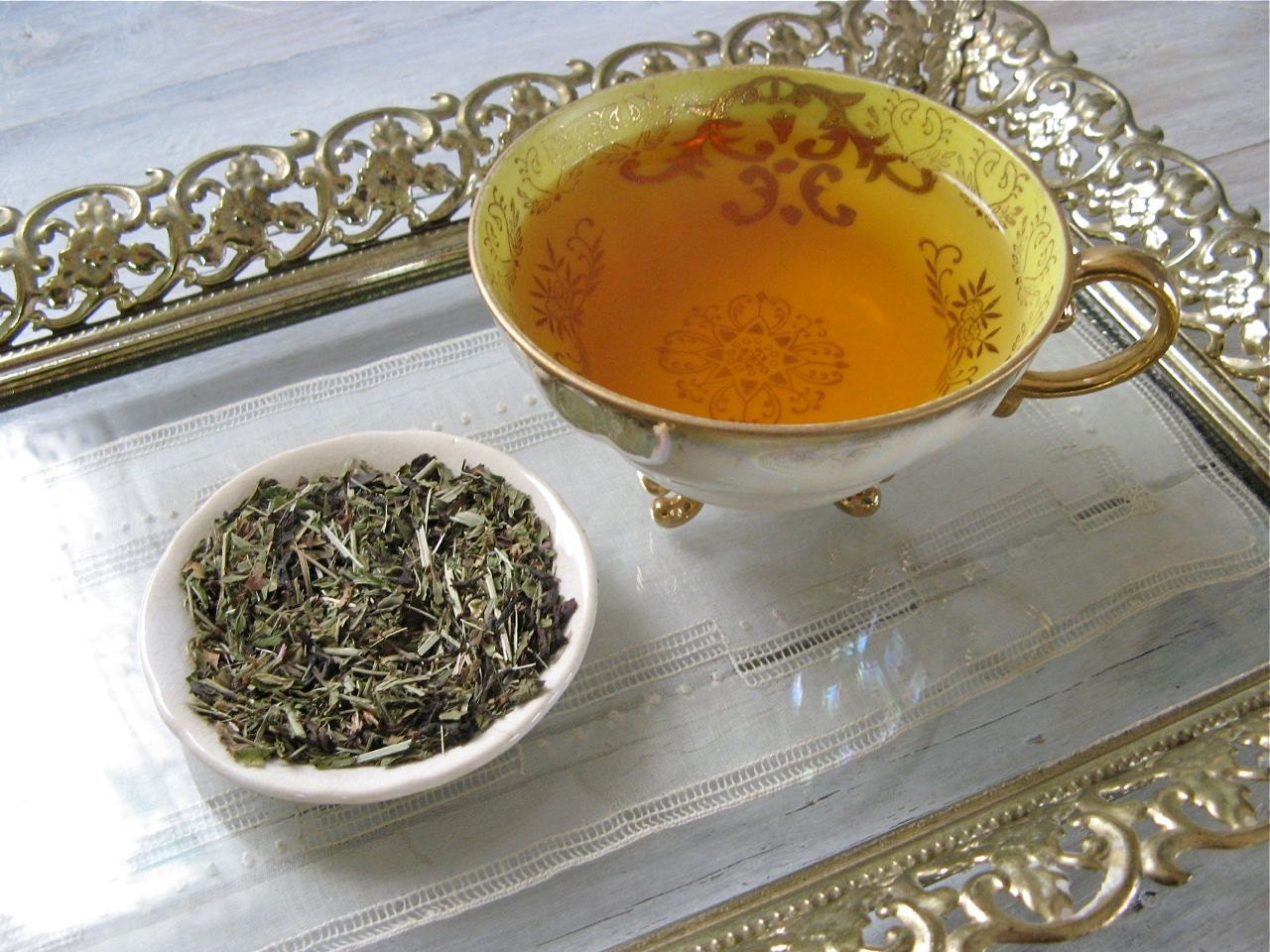 Organic Lemon Mint Ménage Black Tea - ArtfulTea Luxury Loose Leaf Blend, Lemongrass, Peppermint, Spearmint, 3 oz. Tin