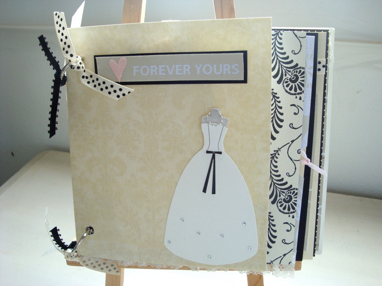 Wedding Scrapbook FREE PERSONALIZATION. Custom Wedding Album. Premade Wedding Photo Album. Made to Order. Wedding Shower Gift.