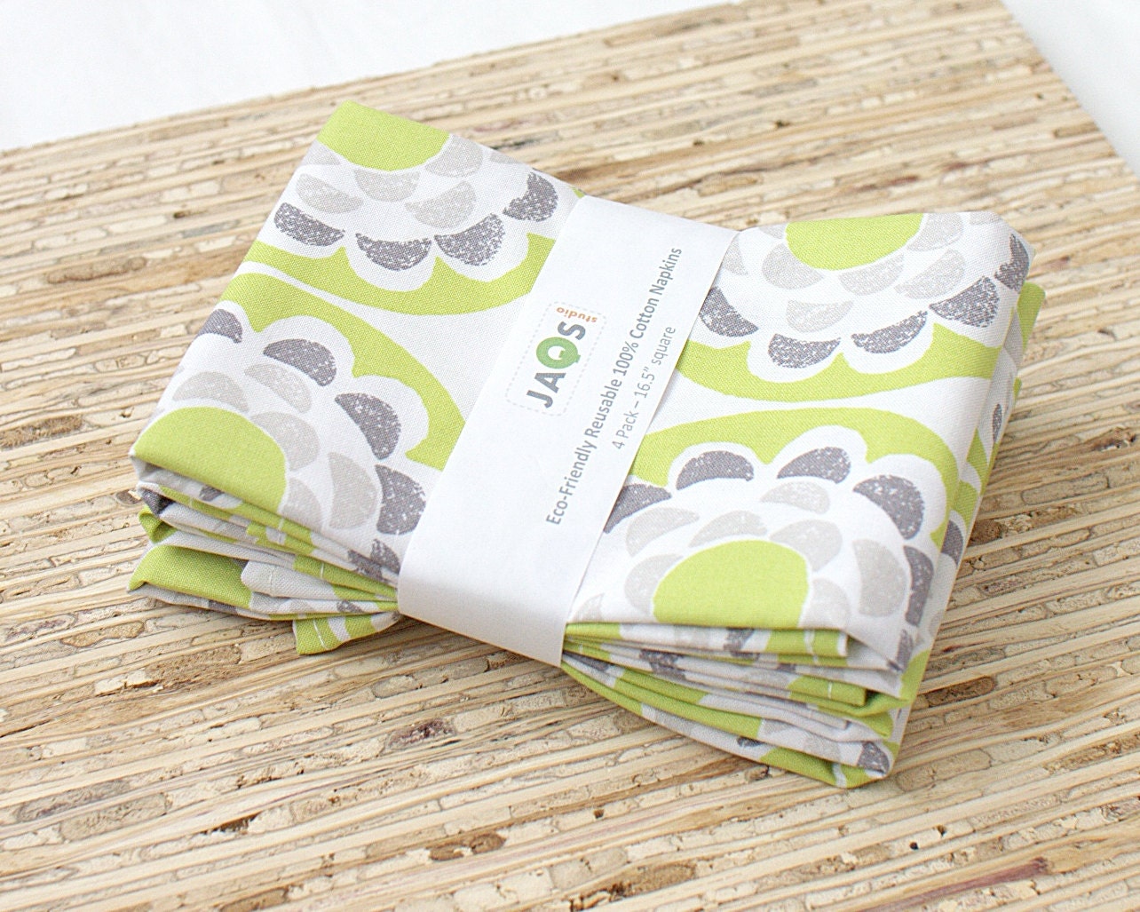 Eco-Friendly Large Cloth Napkins - Set of 4 - (N892)