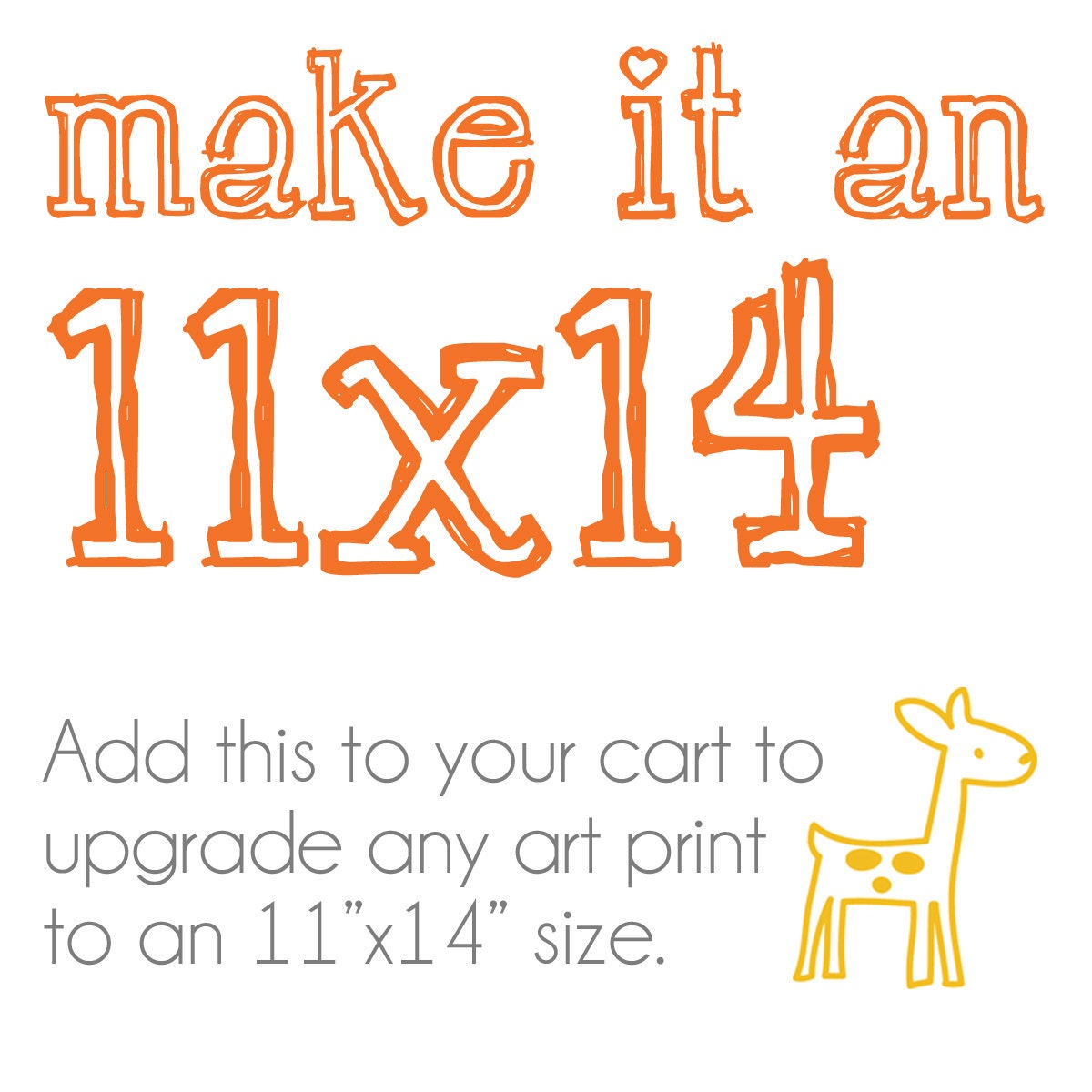 11x14 Size Add-On Upgrade
