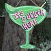 IT'S 5 O'CLOCK HERE Tropical Tiki Bar Hut Bar Drink Pool Beach Sign Plaque