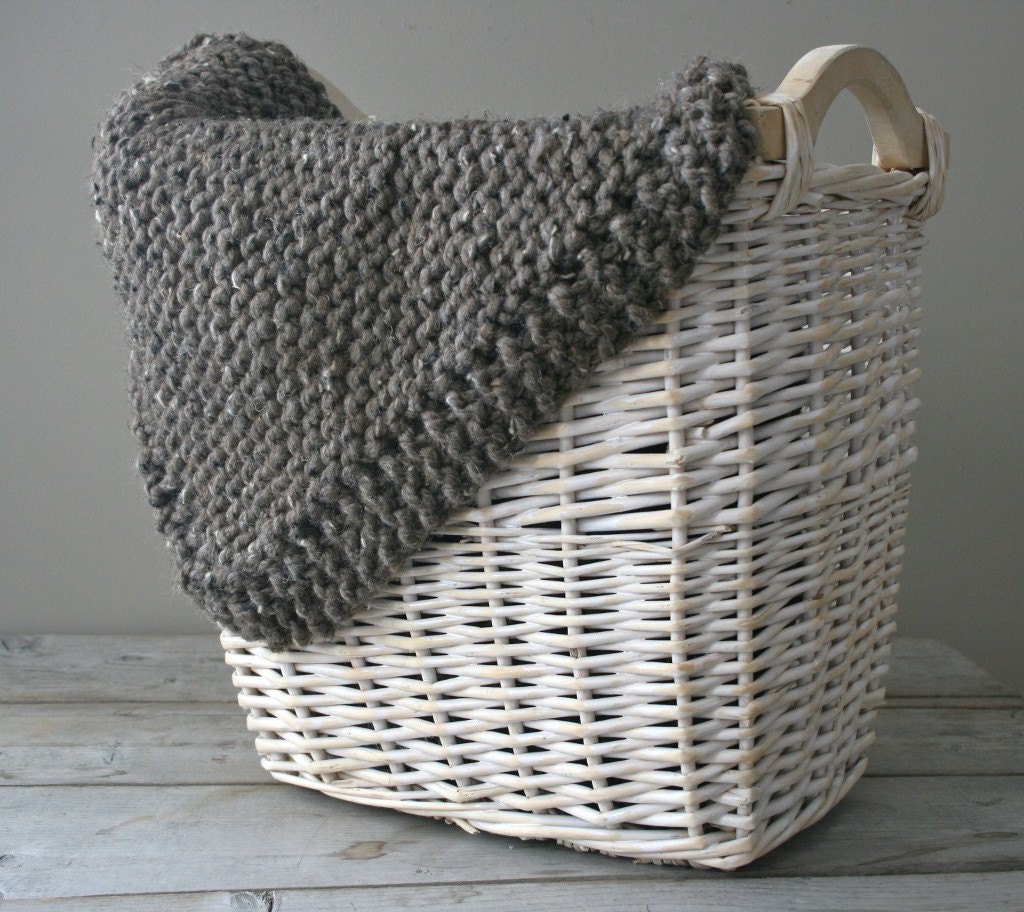 Chunky Gender Neutral Mini Baby Blanket in Barley Photography Prop Baby Gift 6 colours to choose from