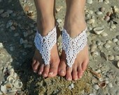 Elegant Barefoot Sandal, Barefoot Bride, Beach Footwear, Vintage Bride, Womens Thong Sandal, Wedding Sandal, Yoga Sandals