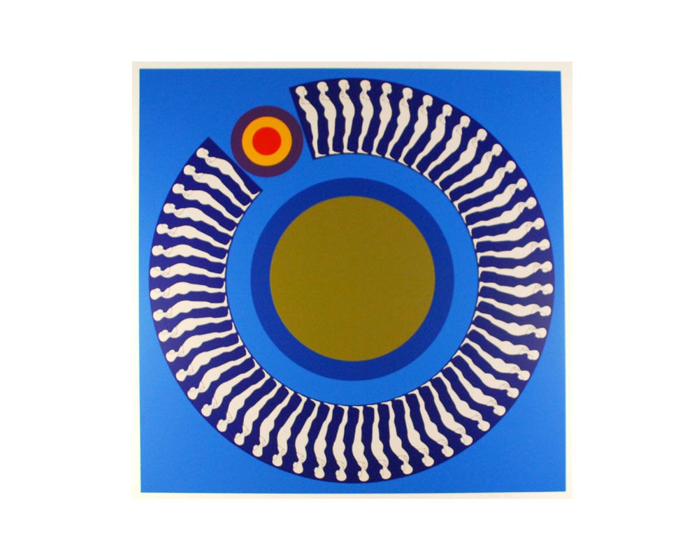 Vintage Pop Art Lithograph - Ernest Trova 1970