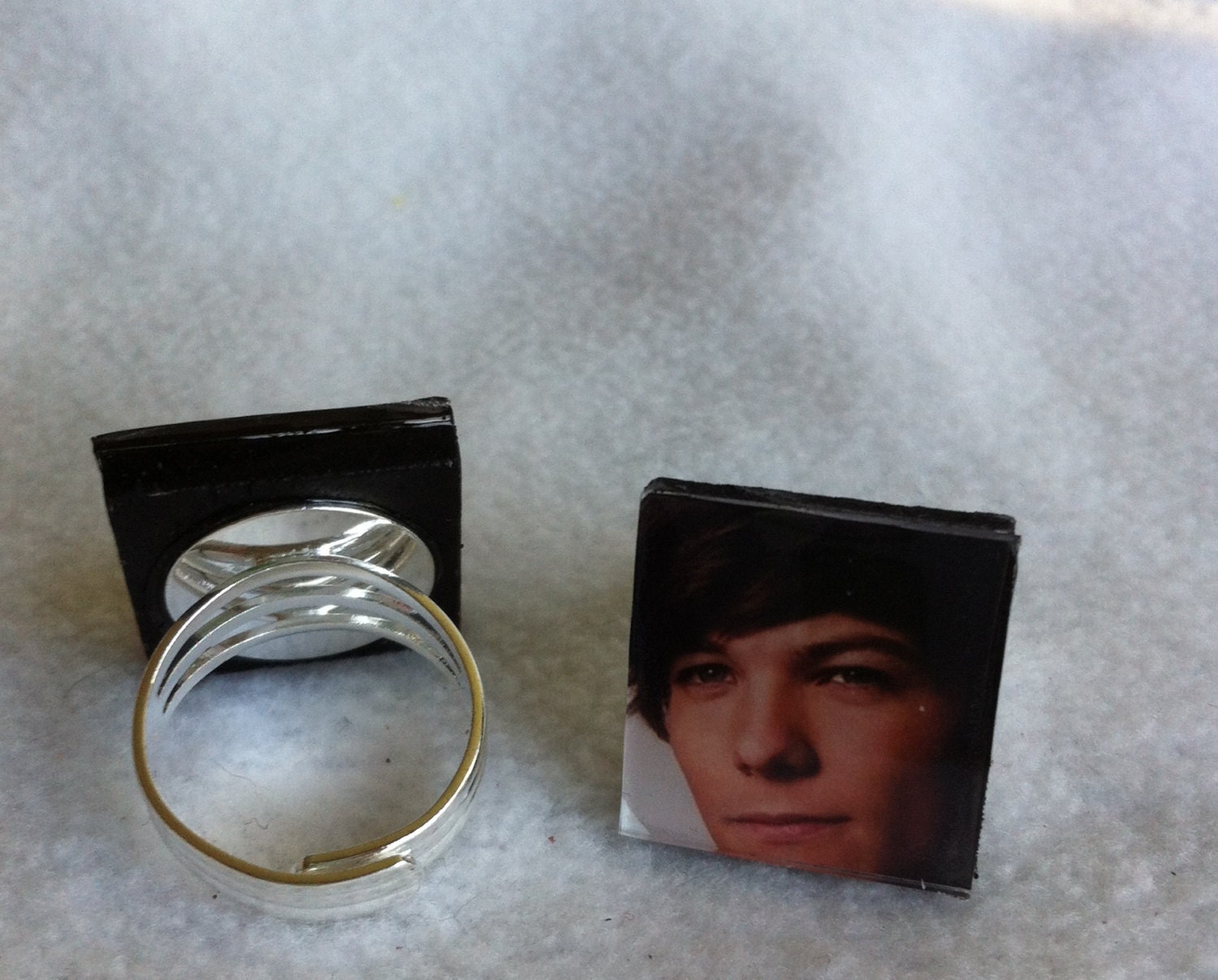Wood base adjustable One direction character ring